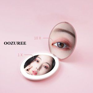 Ultra Portable LED Makeup Folding Mirror